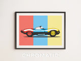 Jaguar XKSS Print Original Art Wall Poster Decor - British Classic Car - Steve McQueen