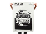 BMW E30 M3 Print - Original Wall Art Poster Decor - Midcentury Modern