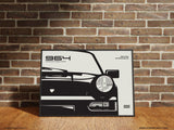 Porsche 964 911 Print - Original Wall Art Poster Decor - Midcentury Modern