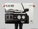 BMW E30 M3 Print - Original Wall Art Poster Decor - Midcentury Modern