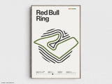 Red Bull Ring Formula 1 Print - Original Wall Art Home Decor - Midcentury Modern