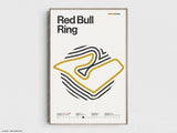 Red Bull Ring Formula 1 Print - Original Wall Art Home Decor - Midcentury Modern