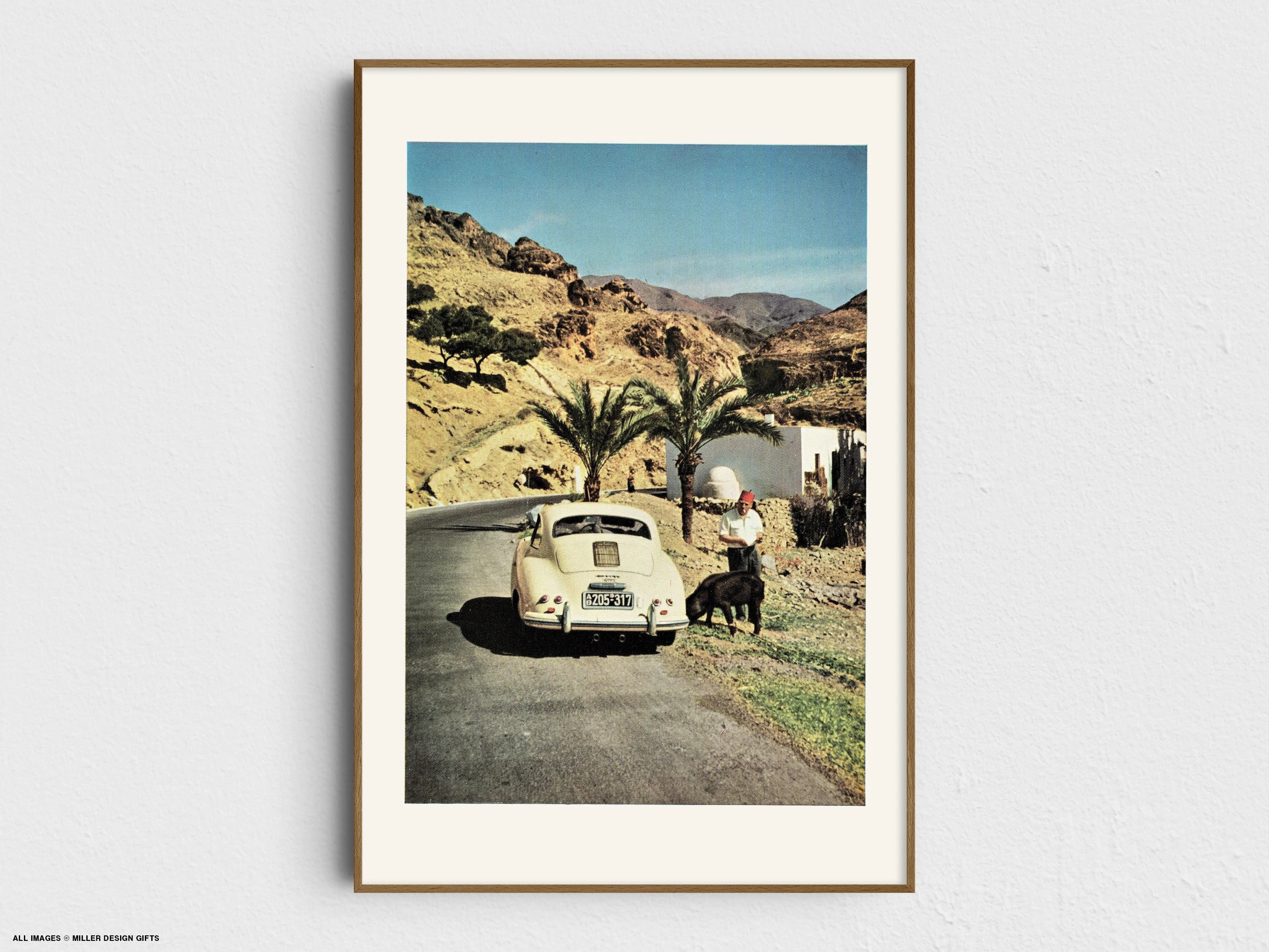 Vintage Porsche Print | Mid-Century Modern Print | Digitally Remastered & Restored | Print 1