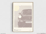 Porsche 911 Print | Original Wall Art Poster | Mid-Century Modern Decor