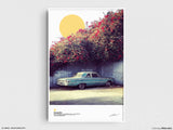 Ford Galaxie | East of Western Project Poster No. 4 - Glendale Blvd | Original Wall Art Poster | Mid-Century Modern Decor