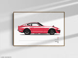 Nissan 240Z Color Codes Print - Fairlady Z - Original Art - Wall Poster