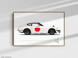 Nissan 240Z Color Codes Print - Fairlady Z - Original Art - Wall Poster