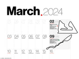 2024 Formula 1 Calendar - Unique Minimalist Large Wall Calendar