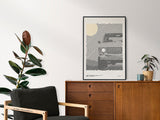 Toyota Land Cruiser FJ60 Print | Original Wall Art Poster | Mid-Century Modern Decor