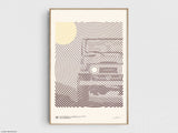 Toyota Land Cruiser FJ40 Print | Original Wall Art Poster | Mid-Century Modern Decor