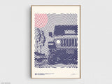 Jeep Wrangler Print | Original Wall Art Poster | Mid-Century Modern Decor