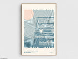 Toyota Land Cruiser FJ40 Print | Original Wall Art Poster | Mid-Century Modern Decor